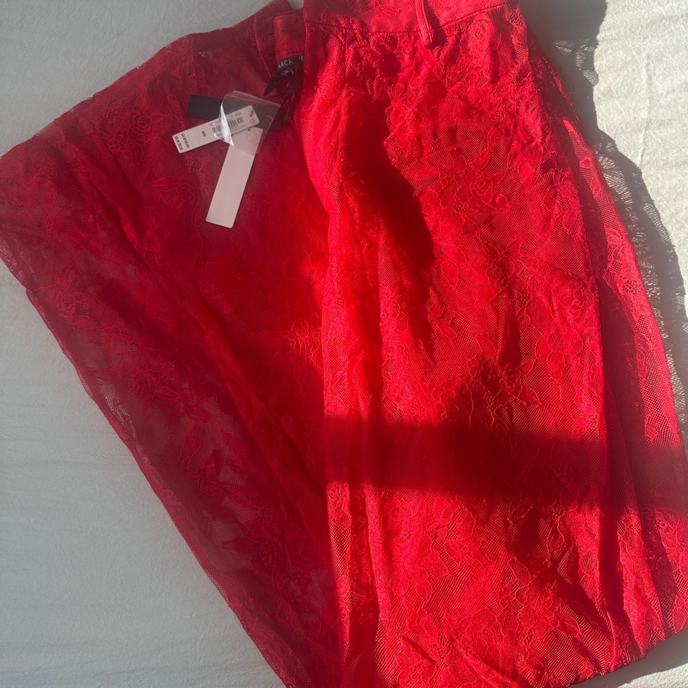 Victoria Secret Archive Red Lace Pants
